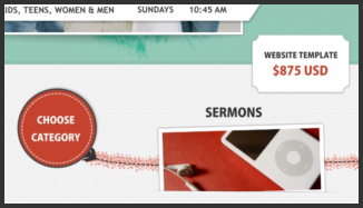 Xara Template Church Website Template $35