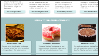 Xara Template Bakery Website Template $25